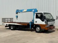 1998 Isuzu Elf Rollback Flatbed w/Crane Stock#13498